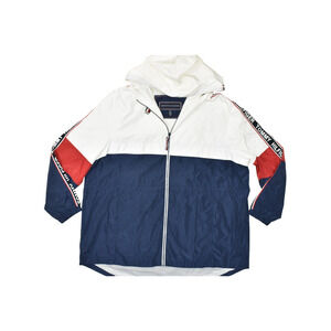 Tommy Hilfiger Men's Size XXL Colorblock Full Zip Windbreaker Jacket Polyester